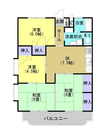 サンハイム飯田の物件間取画像